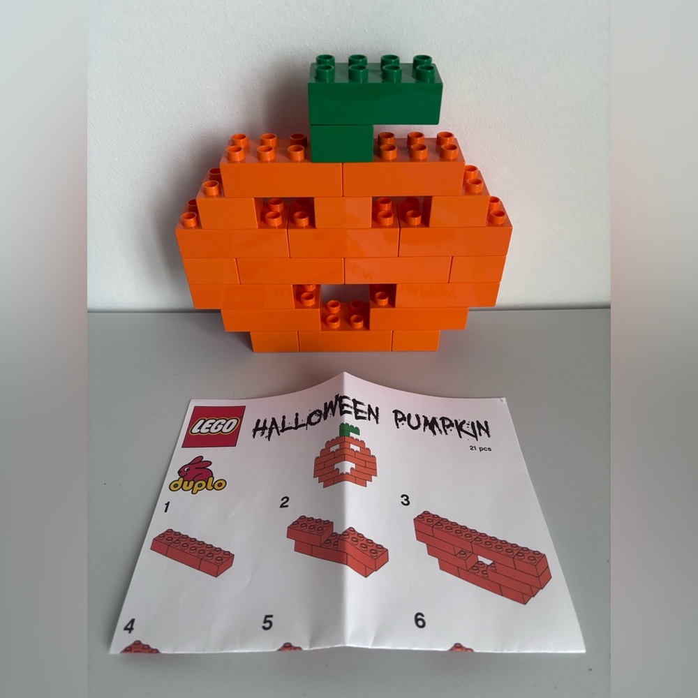 Lego Duplo Halloween Pumpkin Building Blocks